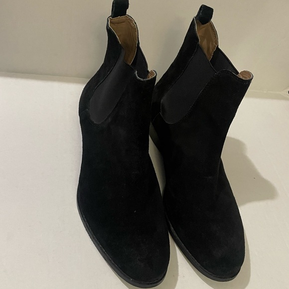 Topman Shoes size 10 (44) black Suede leather Boots - Picture 4 of 8